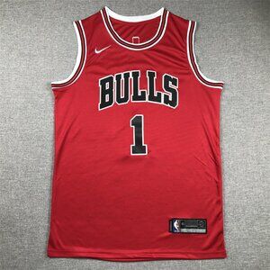 Mens Derrick Rose Red Stitched Jersey